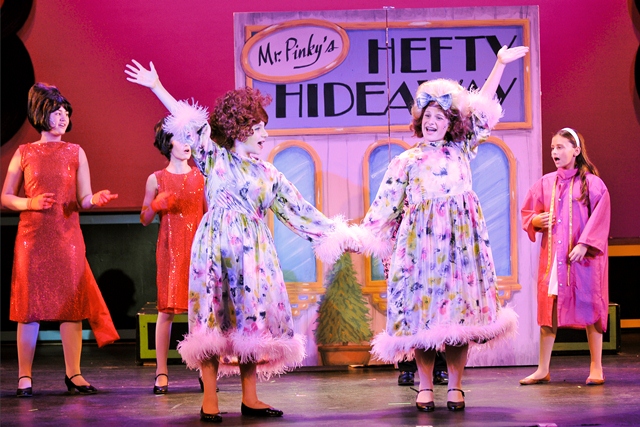Actresses in Hairspray Jr. costumes