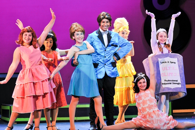 Actors in Hairspray Jr. costumes