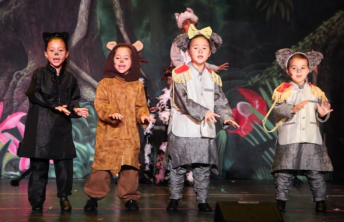 Actors in The Jungle Book Kids costumes